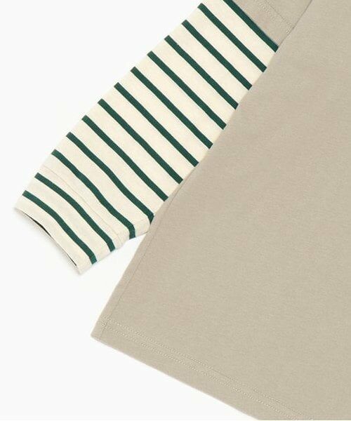 and D.petitmain / アンドディー. プティマイン Tシャツ | 袖レイヤードポケットワイドロンT | 詳細11