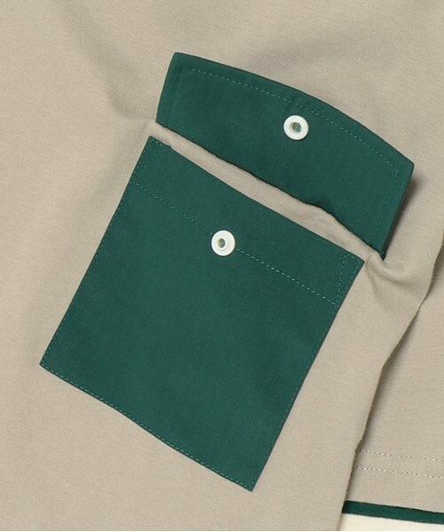 and D.petitmain / アンドディー. プティマイン Tシャツ | 袖レイヤードポケットワイドロンT | 詳細12