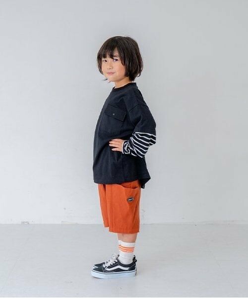 and D.petitmain / アンドディー. プティマイン Tシャツ | 袖レイヤードポケットワイドロンT | 詳細9