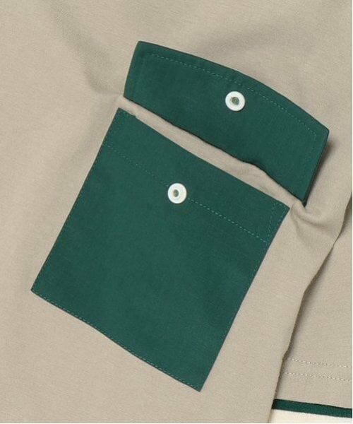 and D.petitmain / アンドディー. プティマイン Tシャツ | 袖レイヤードポケットワイドロンT | 詳細20