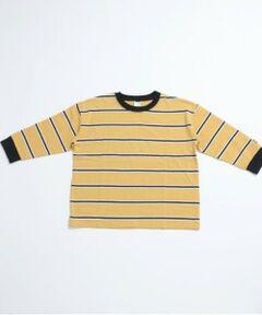 and D.petitmain / アンドディー. プティマイン Tシャツ | マルチボーダー袖リブビッグロンT