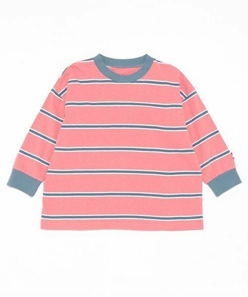 and D.petitmain / アンドディー. プティマイン Tシャツ | マルチボーダー袖リブビッグロンT | 詳細1