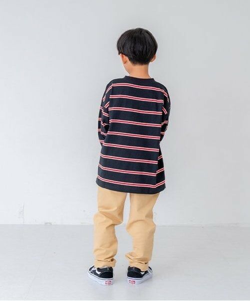 and D.petitmain / アンドディー. プティマイン Tシャツ | マルチボーダー袖リブビッグロンT | 詳細12