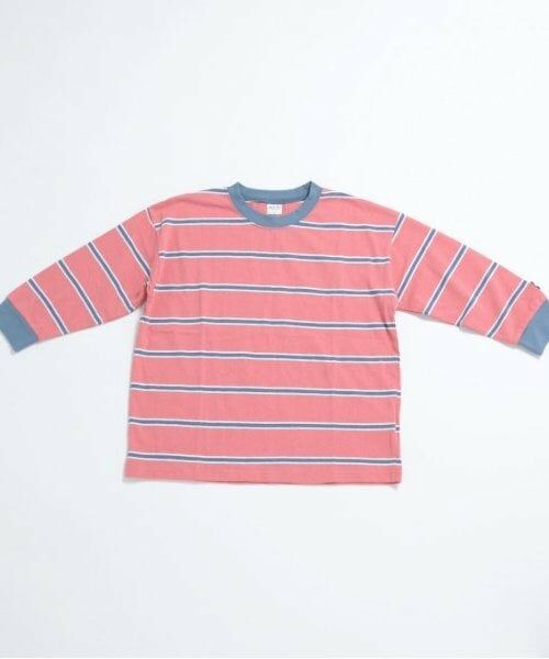 and D.petitmain / アンドディー. プティマイン Tシャツ | マルチボーダー袖リブビッグロンT | 詳細13