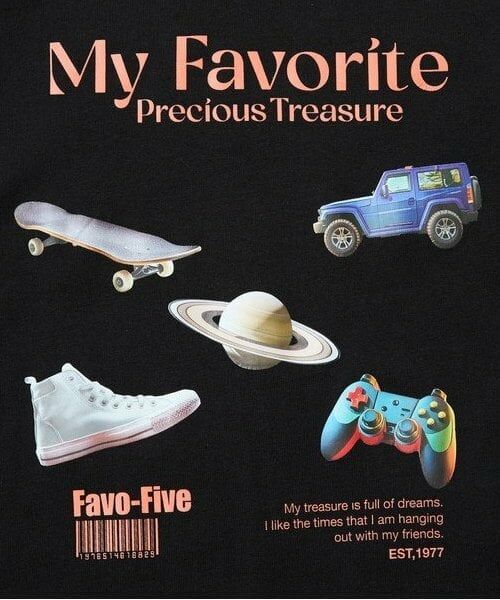 and D.petitmain / アンドディー. プティマイン Tシャツ | マイフェイバリット転写プリントワイドロンT | 詳細12