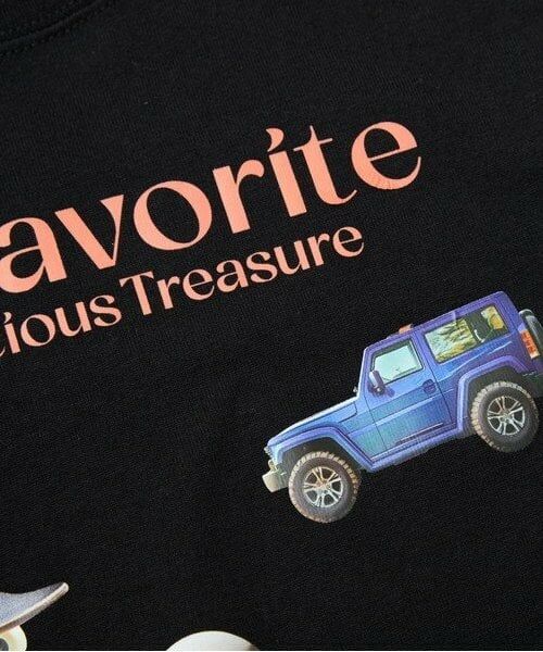 and D.petitmain / アンドディー. プティマイン Tシャツ | マイフェイバリット転写プリントワイドロンT | 詳細13