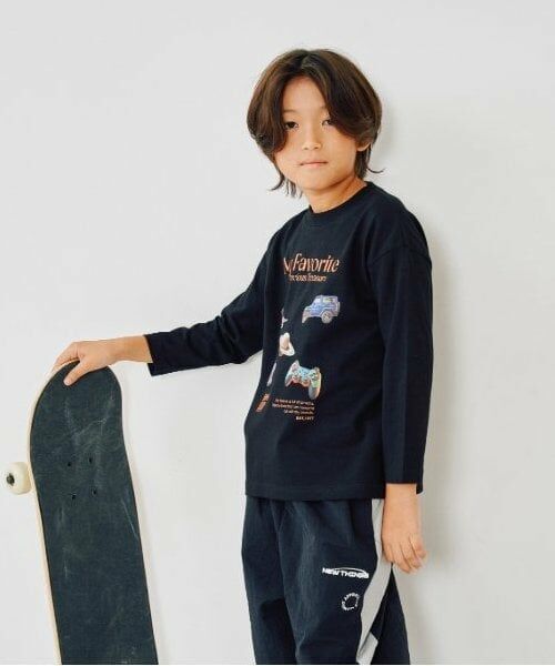 and D.petitmain / アンドディー. プティマイン Tシャツ | マイフェイバリット転写プリントワイドロンT | 詳細4