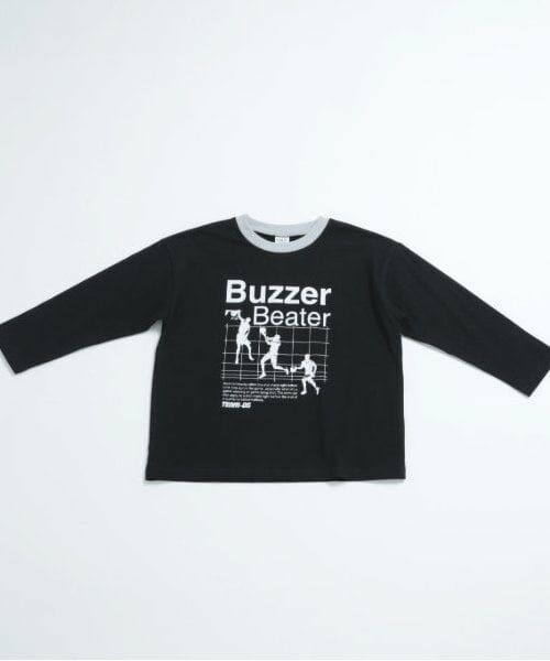 and D.petitmain / アンドディー. プティマイン Tシャツ | アスリートプリントワイドロンT（黒）