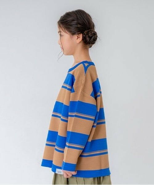 and D.petitmain / アンドディー. プティマイン Tシャツ | 【親子リンク】KidsボーダービッグロンT | 詳細10