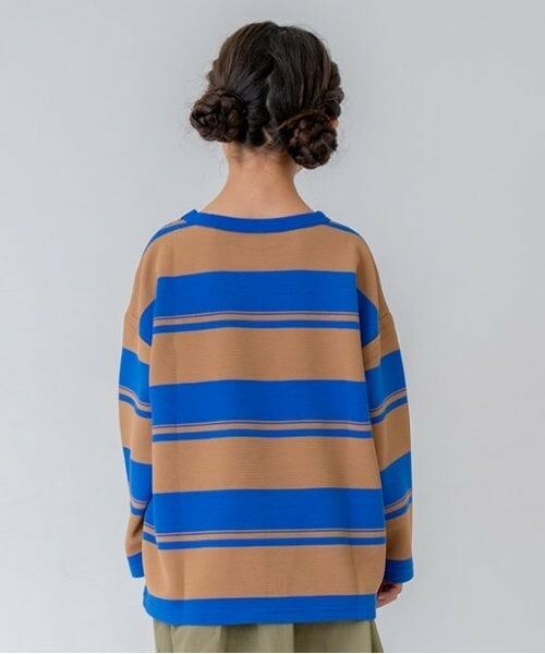 and D.petitmain / アンドディー. プティマイン Tシャツ | 【親子リンク】KidsボーダービッグロンT | 詳細12