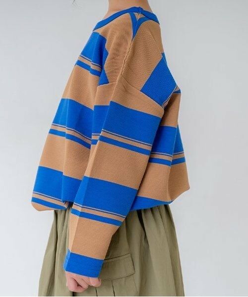 and D.petitmain / アンドディー. プティマイン Tシャツ | 【親子リンク】KidsボーダービッグロンT | 詳細13