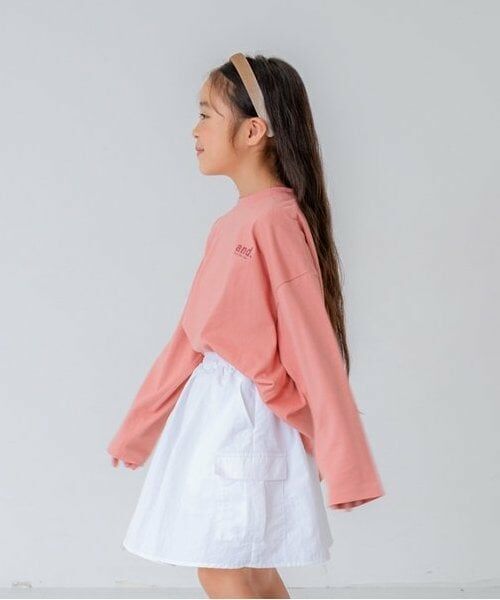 and D.petitmain / アンドディー. プティマイン Tシャツ | 【親子リンク】KidsD.ロゴビッグロンT | 詳細2