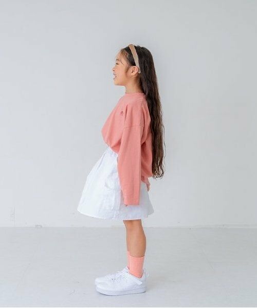 and D.petitmain / アンドディー. プティマイン Tシャツ | 【親子リンク】KidsD.ロゴビッグロンT | 詳細4