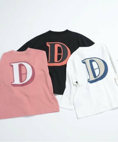 and D.petitmain / アンドディー. プティマイン Tシャツ | 【親子リンク】KidsD.ロゴビッグロンT | 詳細9