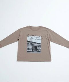 and D.petitmain / アンドディー. プティマイン Tシャツ | フォトプリントワイドロンT