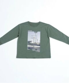 and D.petitmain / アンドディー. プティマイン Tシャツ | フォトプリントワイドロンT