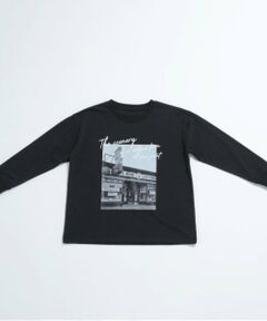 and D.petitmain / アンドディー. プティマイン Tシャツ | フォトプリントワイドロンT