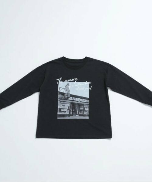 and D.petitmain / アンドディー. プティマイン Tシャツ | フォトプリントワイドロンT | 詳細21