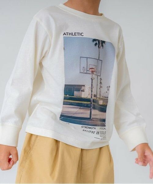 and D.petitmain / アンドディー. プティマイン Tシャツ | フォトプリントワイドロンT | 詳細6