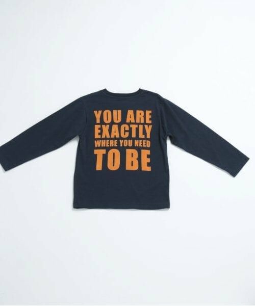 and D.petitmain / アンドディー. プティマイン Tシャツ | 【365D.】アソートロゴプリントロンT（紺）