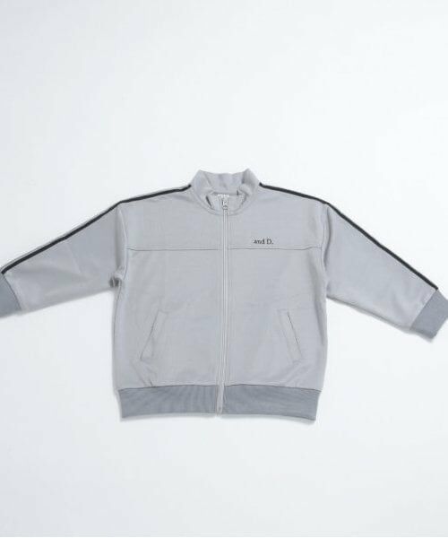 and D.petitmain / アンドディー. プティマイン カーディガン・ボレロ | 【リンク】【セットアップ対応可】トラックジャケット（ライト グレー）