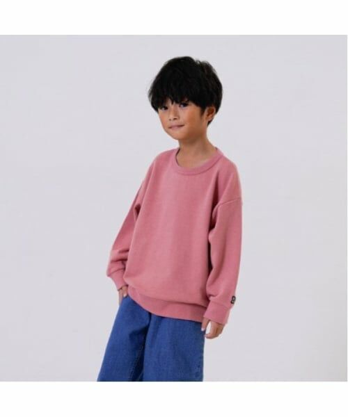 and D.petitmain / アンドディー. プティマイン スウェット | ムジカラーワイドスウェット（ピンク）
