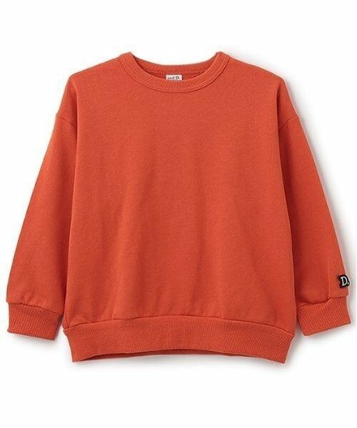and D.petitmain / アンドディー. プティマイン スウェット | ムジカラーワイドスウェット（オレンジ）