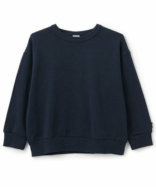 and D.petitmain / アンドディー. プティマイン スウェット | ムジカラーワイドスウェット（紺）