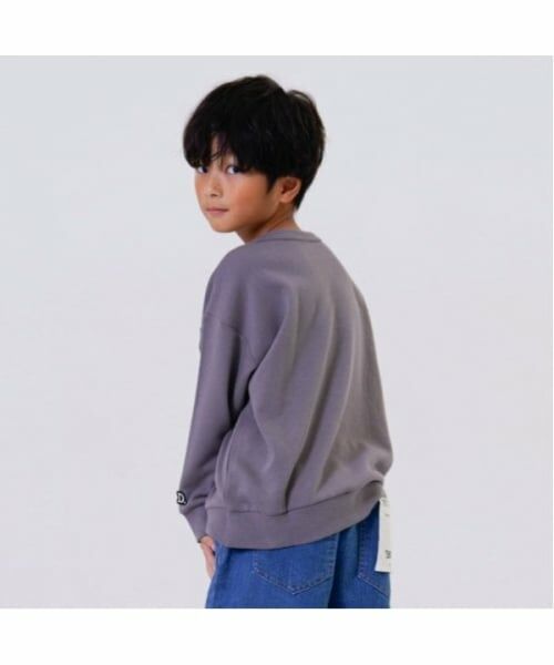 and D.petitmain / アンドディー. プティマイン スウェット | ムジカラーワイドスウェット（チャコール）