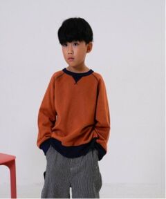 and D.petitmain / アンドディー. プティマイン スウェット | 配色ガゼットワイドスウェット