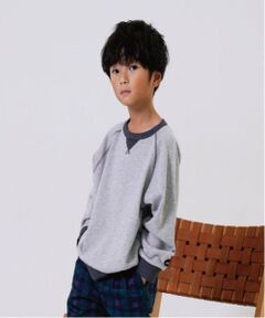 and D.petitmain / アンドディー. プティマイン スウェット | 配色ガゼットワイドスウェット