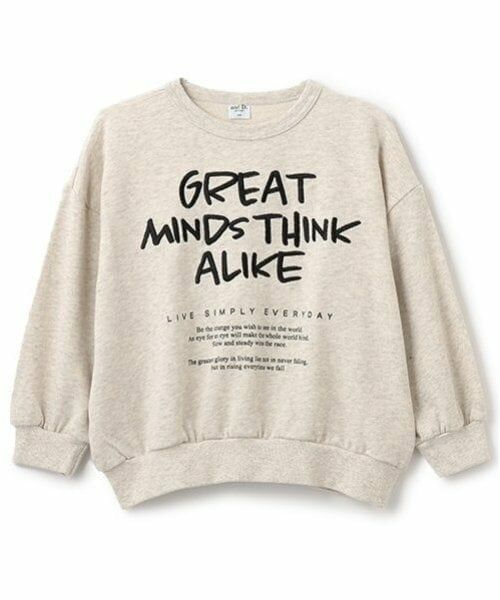 and D.petitmain / アンドディー. プティマイン スウェット | 【リンク】ラクガキ刺しゅうビッグスウェット（オートミール）