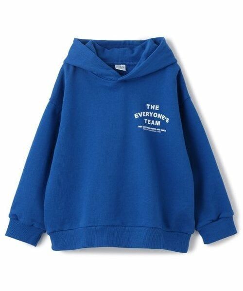 and D.petitmain / アンドディー. プティマイン パーカー | チームロゴワイドパーカー（ブルー）