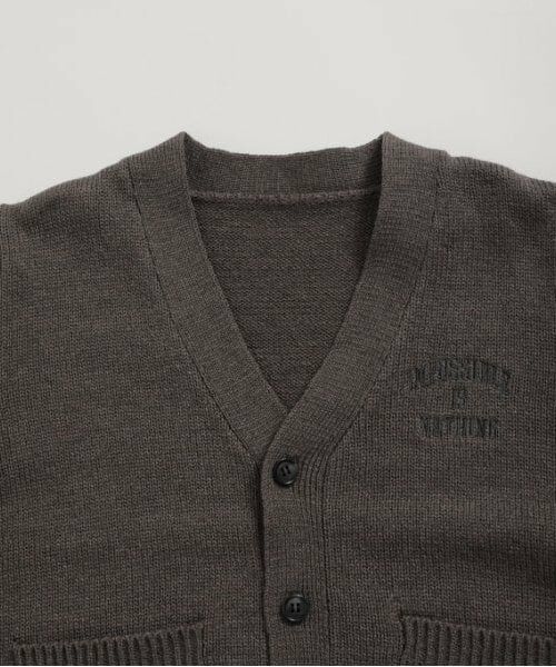 and D.petitmain / アンドディー. プティマイン カーディガン・ボレロ | ロゴ刺しゅうカーディガン | 詳細8
