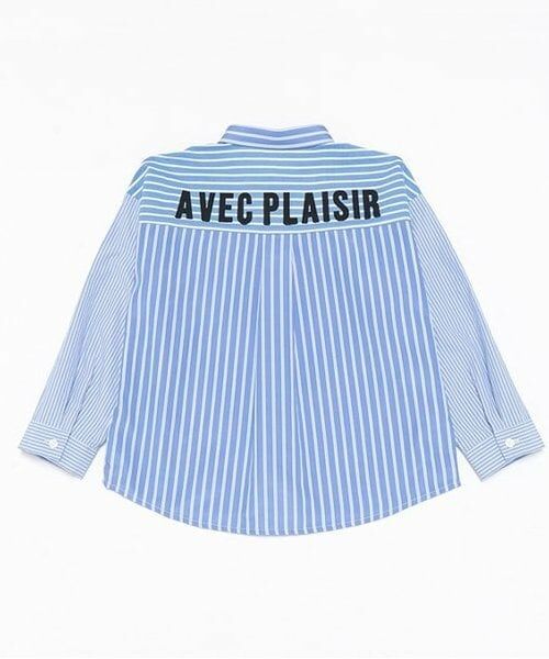 and D.petitmain / アンドディー. プティマイン シャツ・ブラウス | ストライプビッグシルエット長袖シャツ | 詳細15