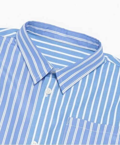 and D.petitmain / アンドディー. プティマイン シャツ・ブラウス | ストライプビッグシルエット長袖シャツ | 詳細22