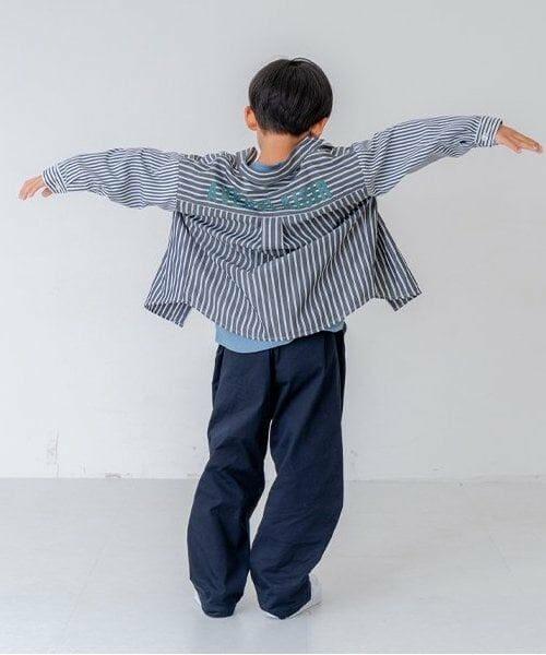 and D.petitmain / アンドディー. プティマイン シャツ・ブラウス | ストライプビッグシルエット長袖シャツ | 詳細7