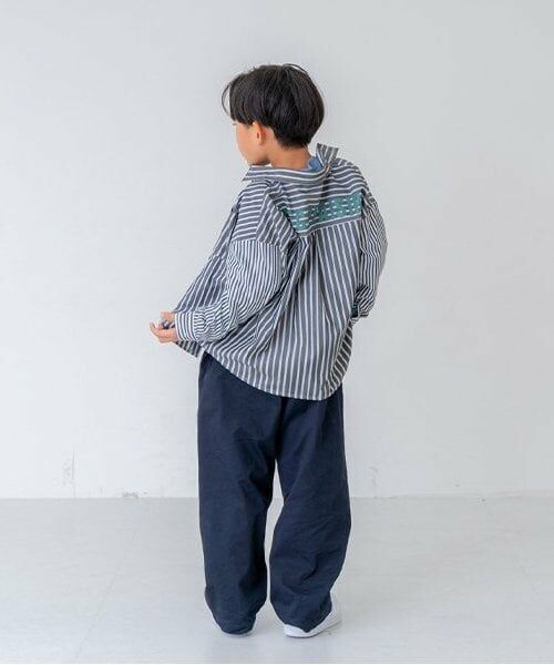 and D.petitmain / アンドディー. プティマイン シャツ・ブラウス | ストライプビッグシルエット長袖シャツ | 詳細8