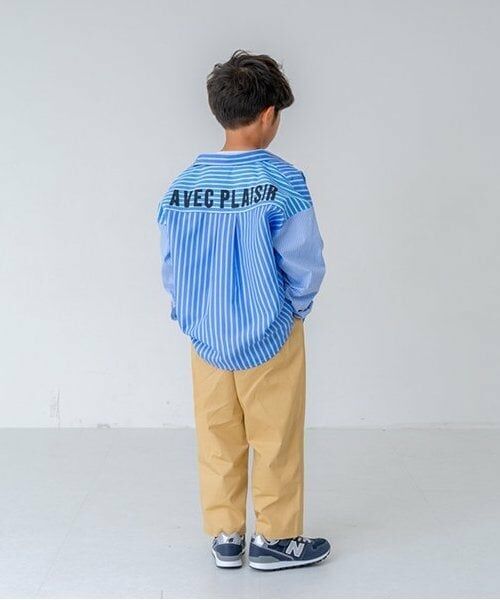 and D.petitmain / アンドディー. プティマイン シャツ・ブラウス | ストライプビッグシルエット長袖シャツ | 詳細9