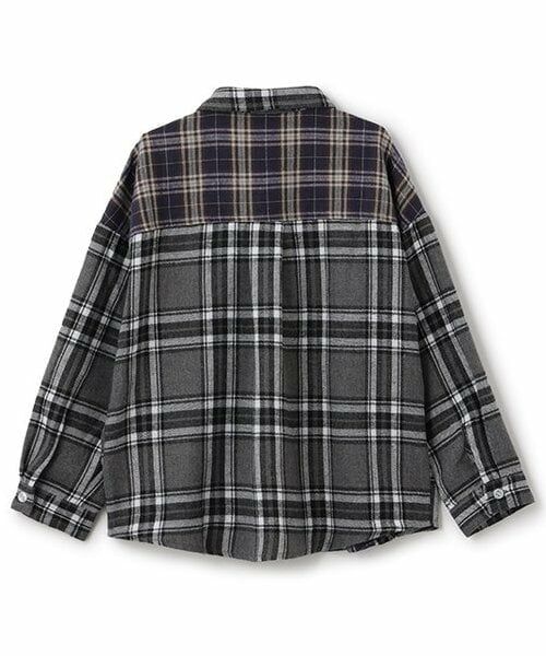 and D.petitmain / アンドディー. プティマイン シャツ・ブラウス | 【リンク】ネルチェックビッグシルエット長袖シャツ | 詳細1