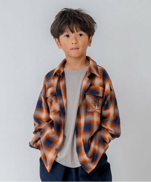 and D.petitmain / アンドディー. プティマイン シャツ・ブラウス | 【リンク】オンブレチェックエンブレム刺繍シャツ | 詳細2