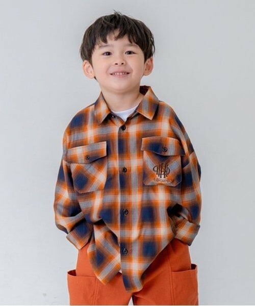 and D.petitmain / アンドディー. プティマイン シャツ・ブラウス | 【リンク】オンブレチェックエンブレム刺繍シャツ | 詳細5