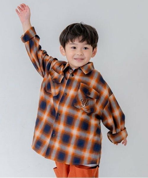 and D.petitmain / アンドディー. プティマイン シャツ・ブラウス | 【リンク】オンブレチェックエンブレム刺繍シャツ | 詳細7