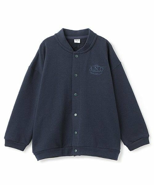 and D.petitmain / アンドディー. プティマイン カーディガン・ボレロ | 裏毛クルーカーデ（紺）