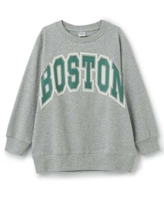 and D.petitmain / アンドディー. プティマイン スウェット | 【リンク】カレッジロゴラグランスリーブスウェット