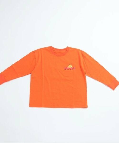 and D.petitmain / アンドディー. プティマイン Tシャツ | 【親子リンク】KidsガーフィールドロンTEE（オレンジ）