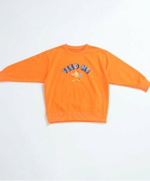 and D.petitmain / アンドディー. プティマイン スウェット | 【親子リンク】Kidsガーフィールド裏毛プルオーバー（オレンジ）