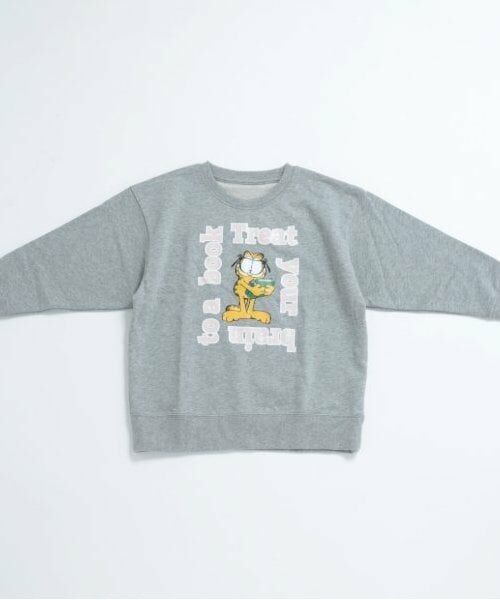 and D.petitmain / アンドディー. プティマイン スウェット | 【親子リンク】Kidsガーフィールド裏毛プルオーバー（グレー）