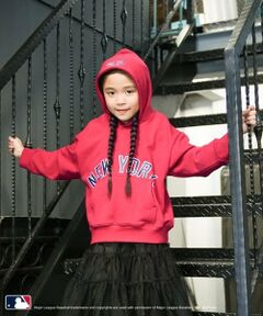 and D.petitmain / アンドディー. プティマイン パーカー | 【MLB】ロゴプリントワイドスウェットパーカー