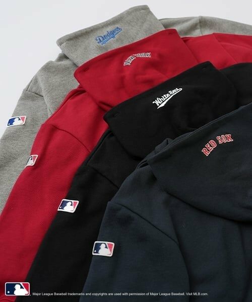 and D.petitmain / アンドディー. プティマイン パーカー | 【MLB】ロゴプリントワイドスウェットパーカー | 詳細16